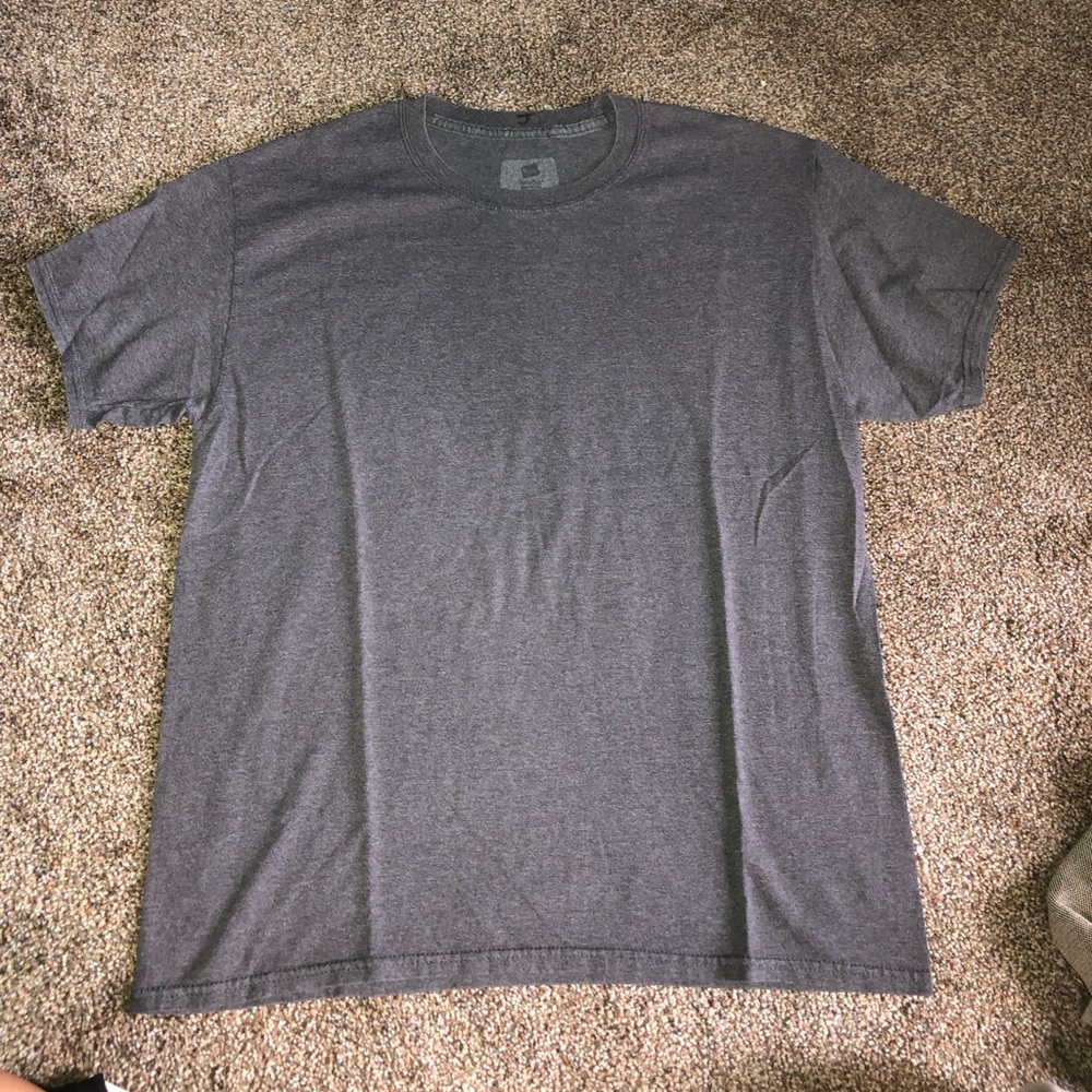 Hanes Men's Crew Neck T-Shirt - Charcoal Gray